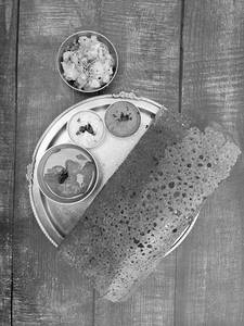 Beetroot Rawa Ghee Masala Dosa