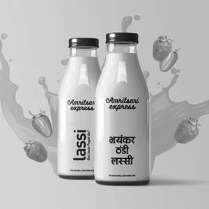 Strawberry Lassi Bottle.