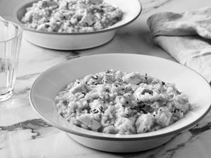 Chicken Parmesan & White Wine Risotto