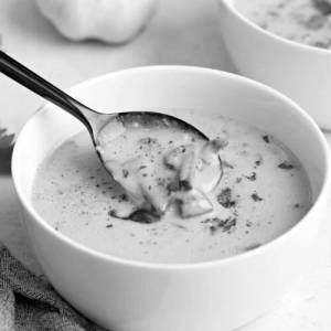 Creamy mushroom soup