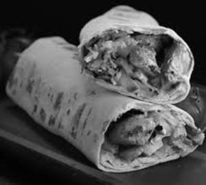 Chicken tikka roll