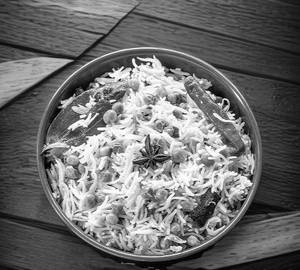 Peas Pulao  and Curd