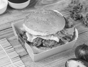 Fried Chicken Cheese Burger