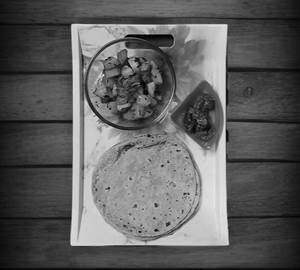 Jeera Aloo with Tawa Roti