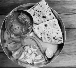 Roti Egg Thali