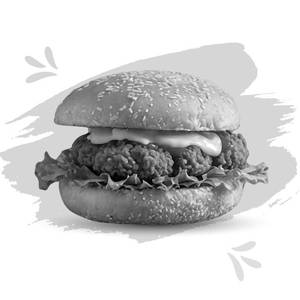 Golden Fried Chicken Burger