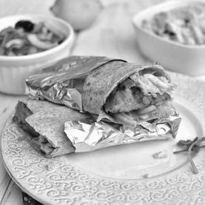Aloo tikki wrap