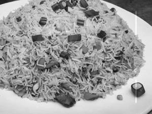 Smoke pork fried rice