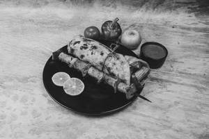 Grilled Baby Corn Tikka Roll