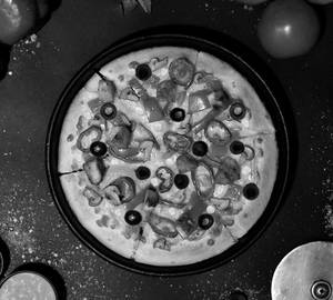 Chicken overloaded pizza [6 inch]