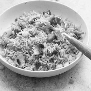 Butter Garlic Mushroom Fried Rice