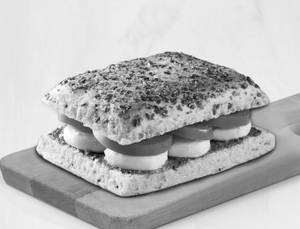 Basil Tomato & Mozzarella Cheese Sandwich