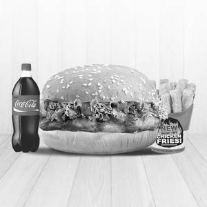 Me 11 ( Chicken Tikka Burger + C. Fries + Drink )