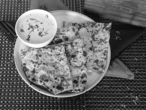Cheese Parantha + Raita