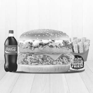 Me 15 ( Super Twin Burger + C. Fries + Drink )