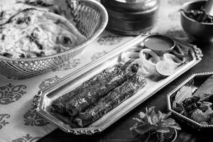Mutton Kakori Kebab Roll