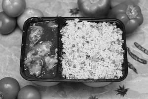 Veg Fried Rice With Chilli Chicken