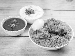 Chicken Biryani [Half] 1 With Stick Fry