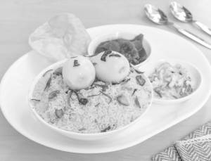Egg biryani (full)