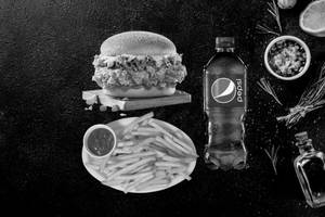 Chicken Burger + Salted Fries + Pepsi