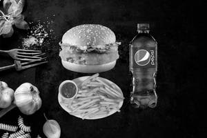 Veg Burger + Salted Fries + Pepsi