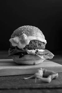 Grilled veg burger