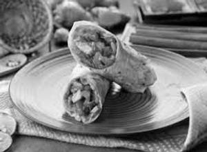 Spicy paneer wrap