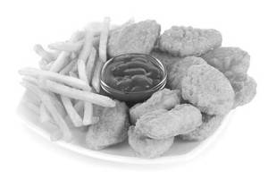 Chicken Nuggets With French Fries