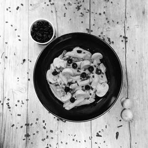 Non Veg Cream Of Mushroom Penne
