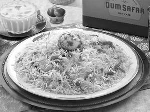 Half Egg Dum Biryani