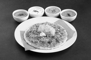 Open Butter Masala Dosa