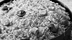 Baby Corn Mushroom Fried Rice