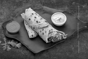 Veg cheese schezwan frankie