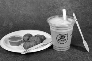 Cheese Corn Nuggests (7pcs) +cold Coffee (s)