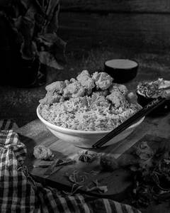 Chicken Popcorn Rice Bowl