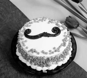 Butterscotch Moustache Cake