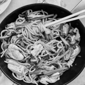 Chicken Burnt Garlic Noodles