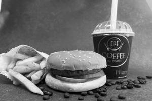 Veg. Supreme Burger + French Fries +cold Coffee(s)