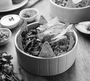 Chicken burrito bowl mexican rice