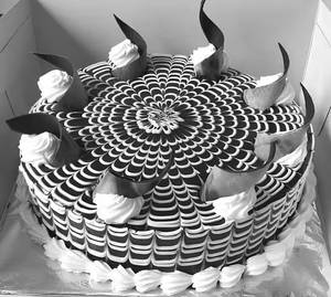 Zebra Torte Cake