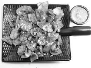 Chilly  Mushroom Dry