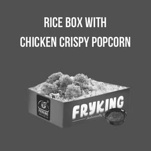 Rice Box With Chicken Crispy Popcorn & Salsa Sauce