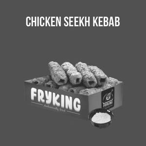 Chicken Seekh Kebab With Mint Dip