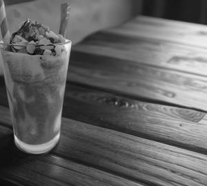 Rose lassi with icecream