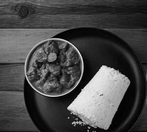 Puttu with Beef Curry