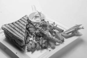 Veg Sandwich And French Fries Combo