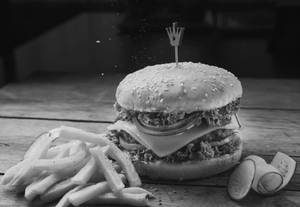 Veg Burger And French Fries Combo