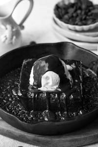 Brownie With Hot Chocolate