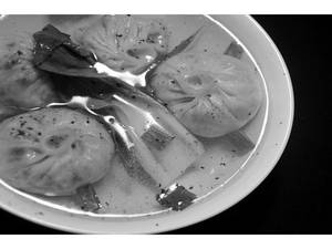 Chicken Momos Soup