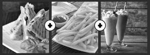 Paneer Sandwich French Fries And Milkshake Combo